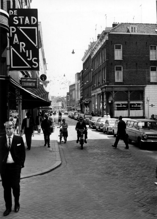 Oude Binnenweg Rotterdam, Rotterdam jaren 60, historische foto's Rotterdam, straatbeeld 1968, winkelstraat Rotterdam geschiedenis, ginvi, ginvi arftgallerij, kunst op maat.