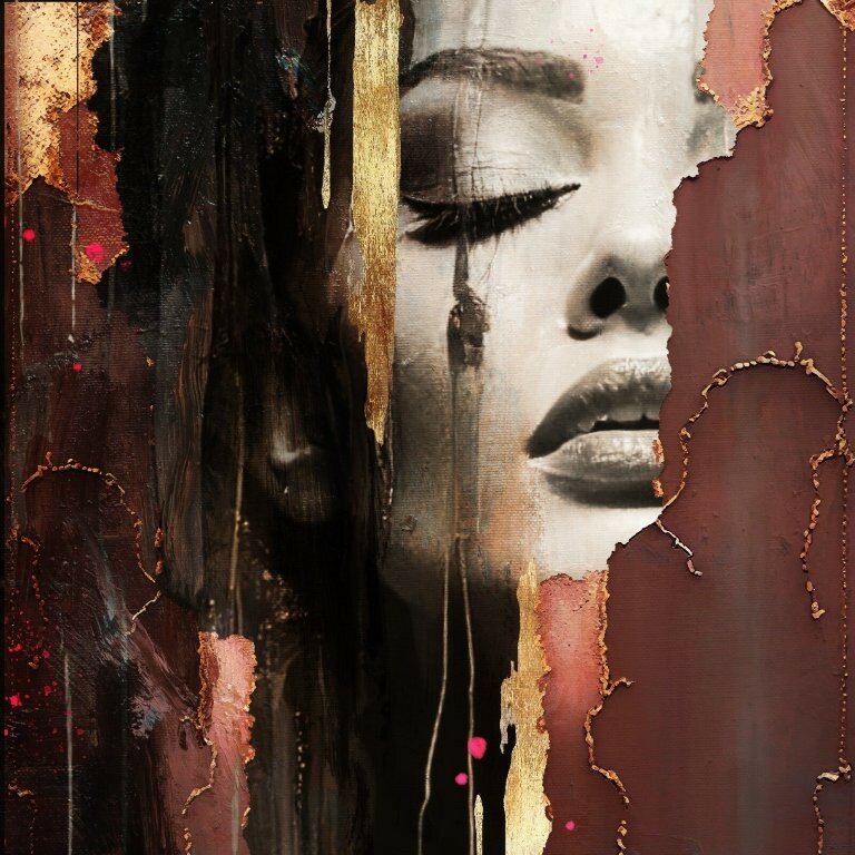 #AmberArt  #GINVIArt  #MixedMediaKunst  #BladgoudKunst  #EmotioneleKunst  #VrouwelijkeKracht  #ModernPortret  #ExclusieveKunst  #HandgemaaktKunstwerk  #KunstVoorInterieur  #StatementArt  #ContemporaryPortrait #schilderijkopenrotterdam #schilderijkopenalexandrium #alexandriumkunstgalerij