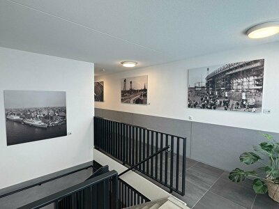 historical Rotterdam wall art, Rotterdam photography prints, custom wall art Netherlands, Dibond wall art prints, luxury wall decoration apartments, Rotterdam skyline photography, archival Rotterdam images, interior wall art projects, bespoke art installations Netherlands, modern apartment hallway decor, high-end wall art Rotterdam, corporate wall art solutions, gallery quality prints Dibond, custom art for real estate, Rotterdam heritage photography, premium wall styling Netherlands