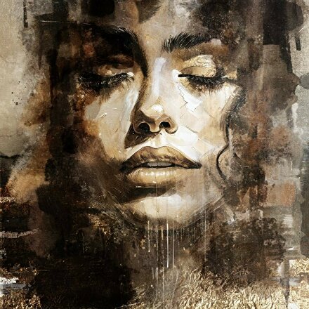 kunstwerk Demi, Apien kunst, modern portret schilderij, luxe kunst kopen, exclusieve kunstwerken Rotterdam, epoxy schilderijen, kunst met bladgoud, kunst met glitters, mixed media art, high end kunst Nederland, design kunstwerken, schilderij met diepte, abstract portret kunst, hedendaagse kunst Rotterdam, unieke kunst kopen, kunstgalerie Rotterdam, GINVI Art Gallery, kunstwerken met epoxy, kunstcollectie Rotterdam, schilderijen voor interieur, kunst aan de muur luxe, moderne kunst Nederland, exclusieve kunst galerie