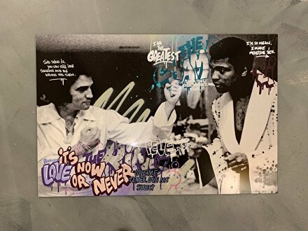 Elvis Elvispresley Muhammad Ali MuhammadAli Elvis ElvispresleyenMuhammadAli artprint graffitiart modernart artgallery rotterdamart