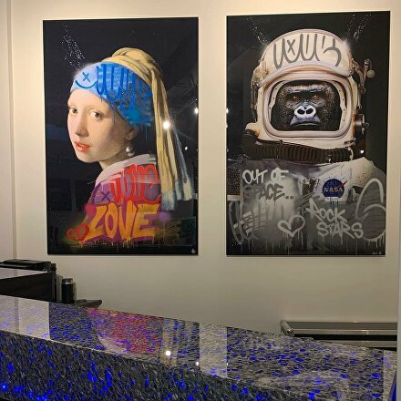 graffiti kunstwerk, handgemaakt, limitededition, luxeschilderij, beroemdschilderij, luxekunstwerken