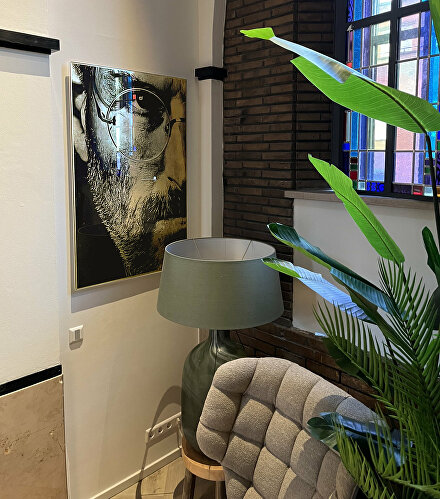 goldleaf, kunstopmaat,ai kunstwerk,tech schilderij, kunstkopenrotterdam, ginvi artgallery,stevejobs, goldleafstevejobs, stevejobsschilderij, stevejobskunstwerk