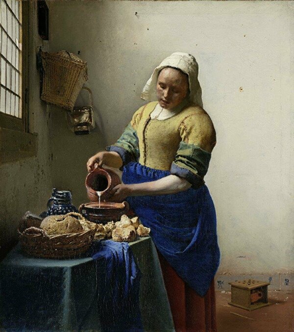 vermeer johannesvermeer melkmeisje hetmelkmeisje milkmaid ginvi ginviart artgallery rotterdamart