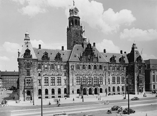 stadhuis Rotterdam Rotterdamstadhuis StadhuisRotterdam Archieffoto Rotterdamarchief Oudefoto Ouderotterdamsefoto historischefoto ginvi ginviart ginviartgallery