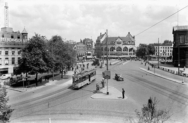 hofplein hofpleinfontein hofpleinrotterdam hofplein1934 rotterdam1934 ZHESM restaurantLoos LoosRotterdam Schiekade  Delftschepoort