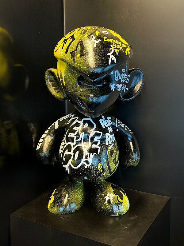 Binkie, LakeSeven, Zevenhuizen, Padel art,  resinart, graffiti art, vandyson, rotterdamart, 010art, artofrotterdam, artgallery, ginvi, artgalleryrotterdam, kunst alexandrium, kunst op maat
