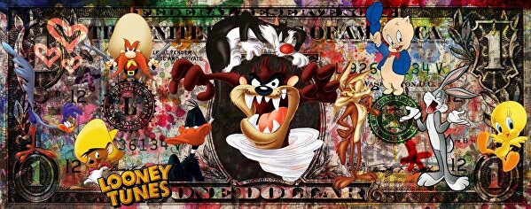 looneytoons looneytoonsart looneytoonsdollar dollarart popart modernart contemporaryart artgallery dollarartwork rotterdam rotterdamart vansaar ginvi artgallery ginviart