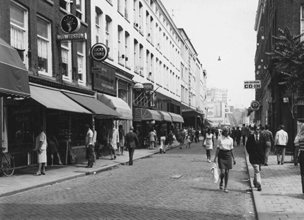 Oude Binnenweg Rotterdam, Rotterdam jaren 70, historische foto's Rotterdam, straatbeeld 1970, winkelstraat Rotterdam geschiedenis, ginvi, ginvi arftgallerij, kunst op maat.