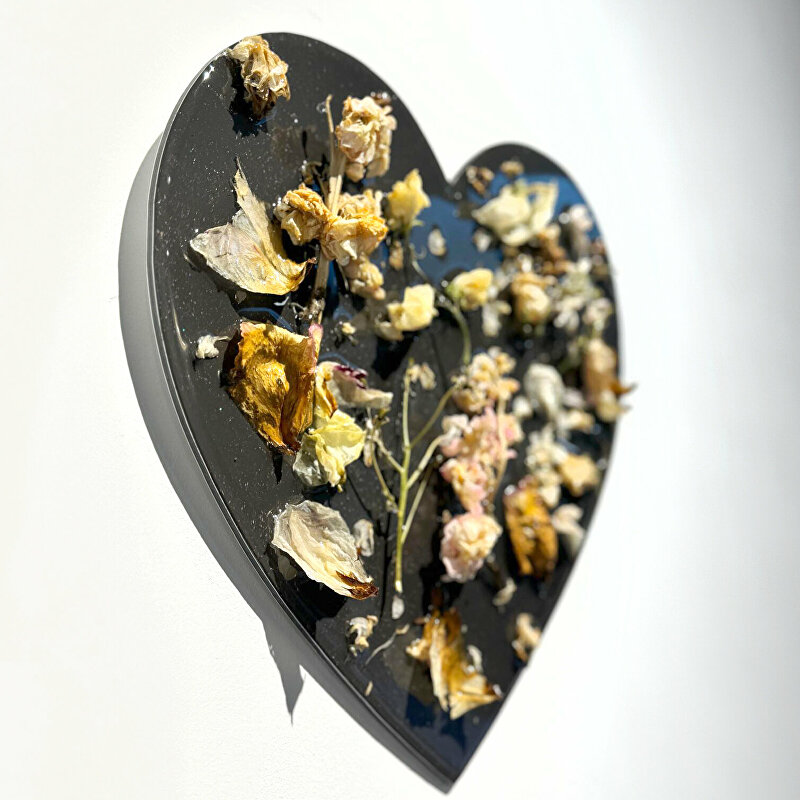 Funeral Flowers Artwork, rouwbloemen sieraad, rouwbloemenkunstwerk