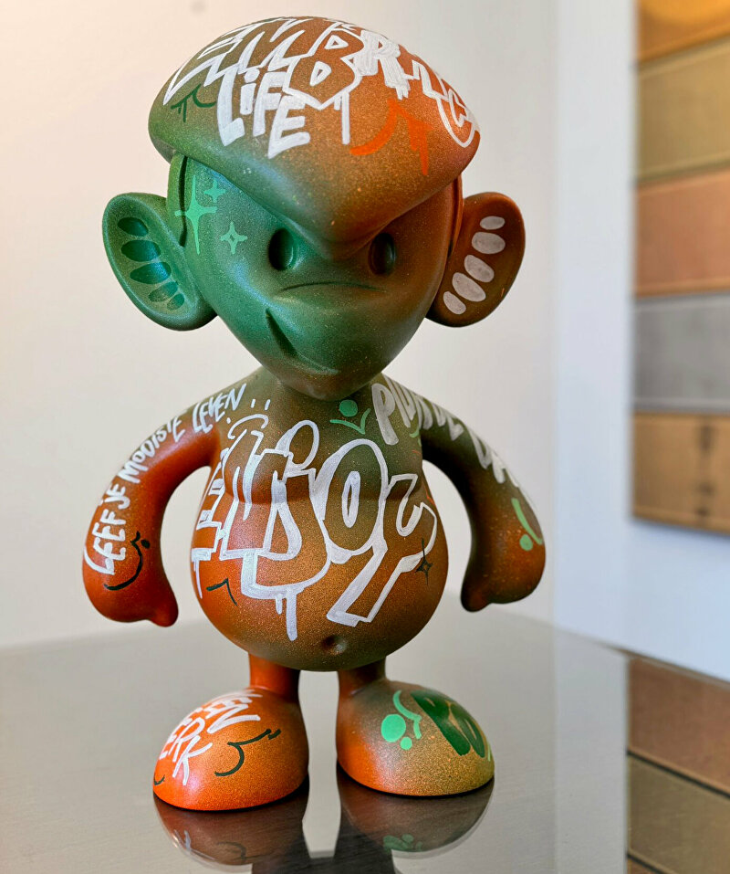 Binkie, Stichting Embrace Life, graffiti art,  vandyson, rotterdamar,t 010art, artofrotterdam, kunst op maat, ginvi, art gallerij, schilderijkopen rotterdam
